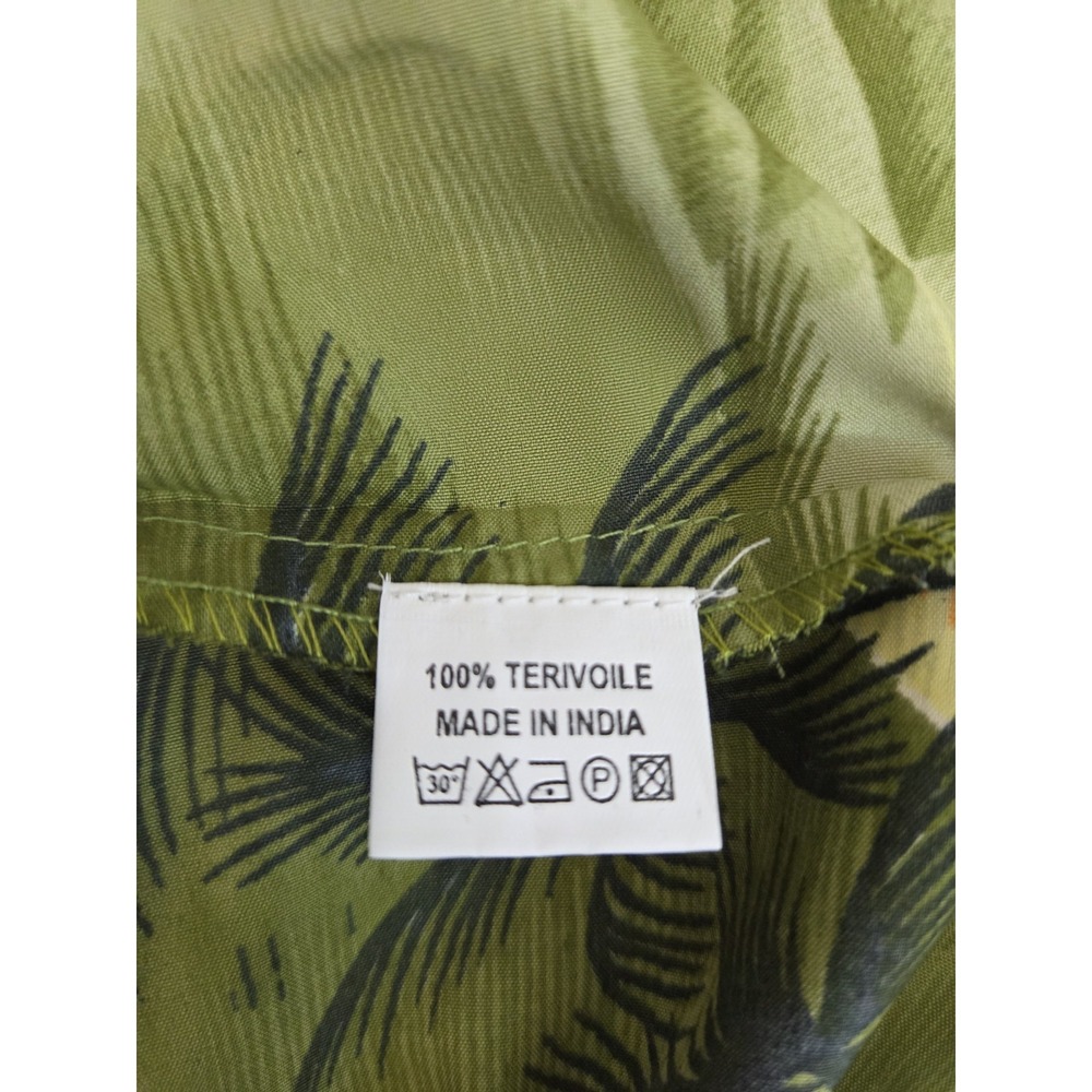 King Kameha Green Hawaiin Shirt Island Palm Trees Ocean XL - Picture 5 of 8